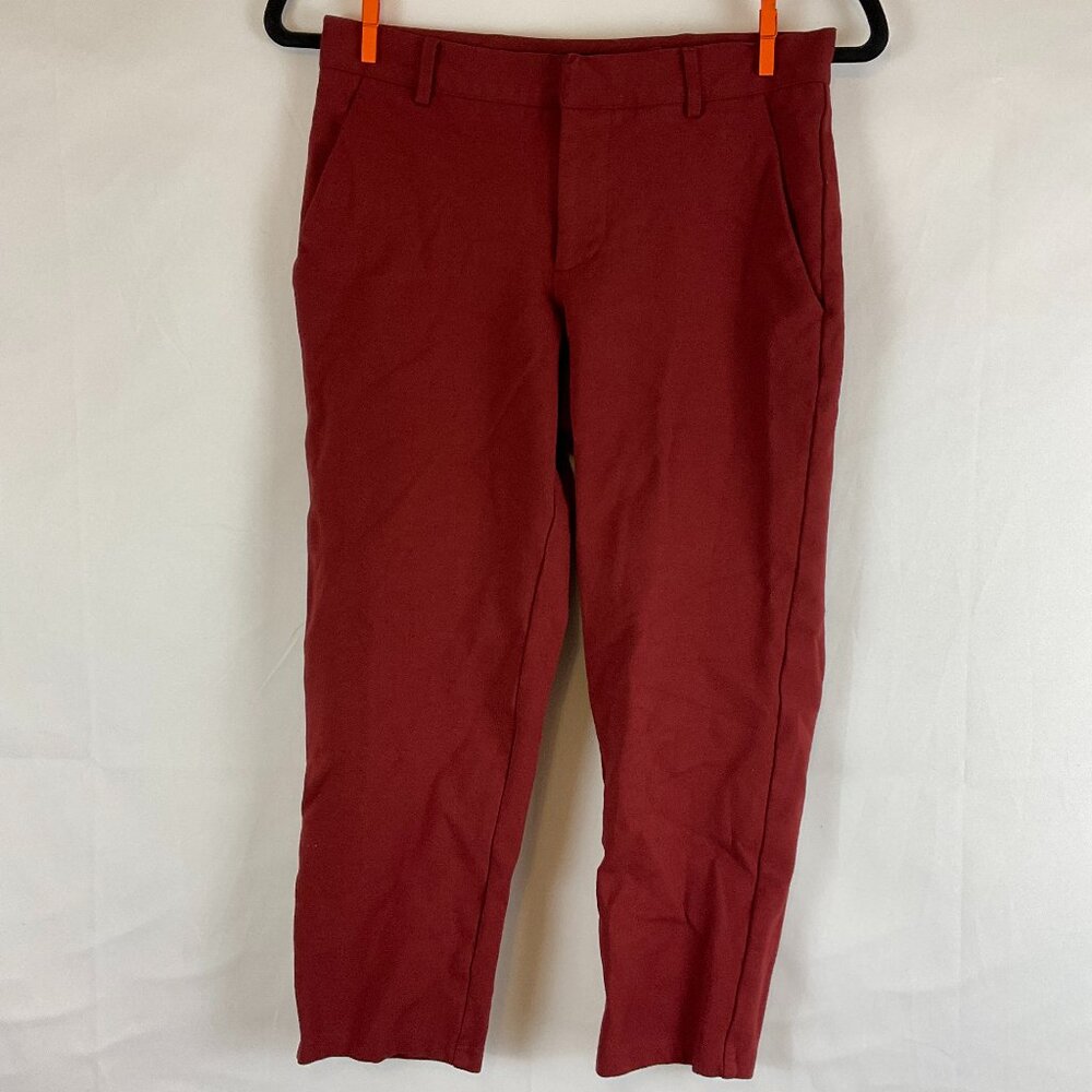 Universal Standard Cropped Pants 3XSP Burgundy US 2/4 Petite Pockets